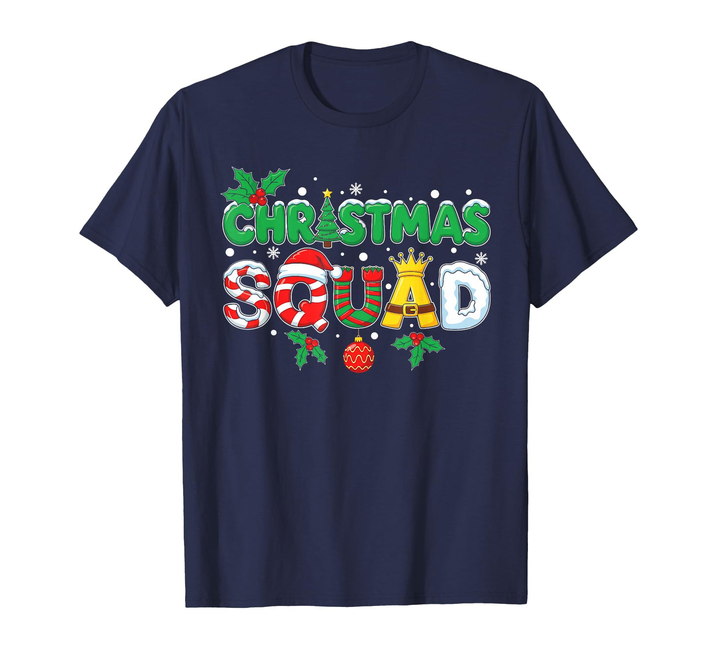Christmas Squad Santa Dabbing Elf Family Matching Pajamas T-Shirt