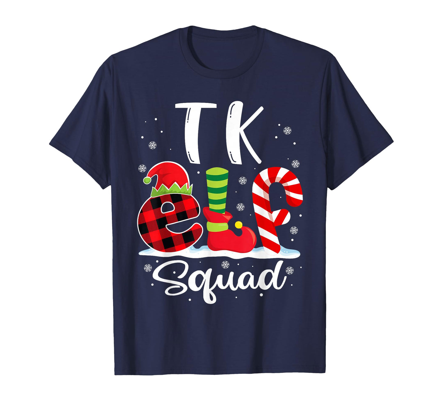 TK Elf Squad Christmas TK Teacher Matching T-Shirt