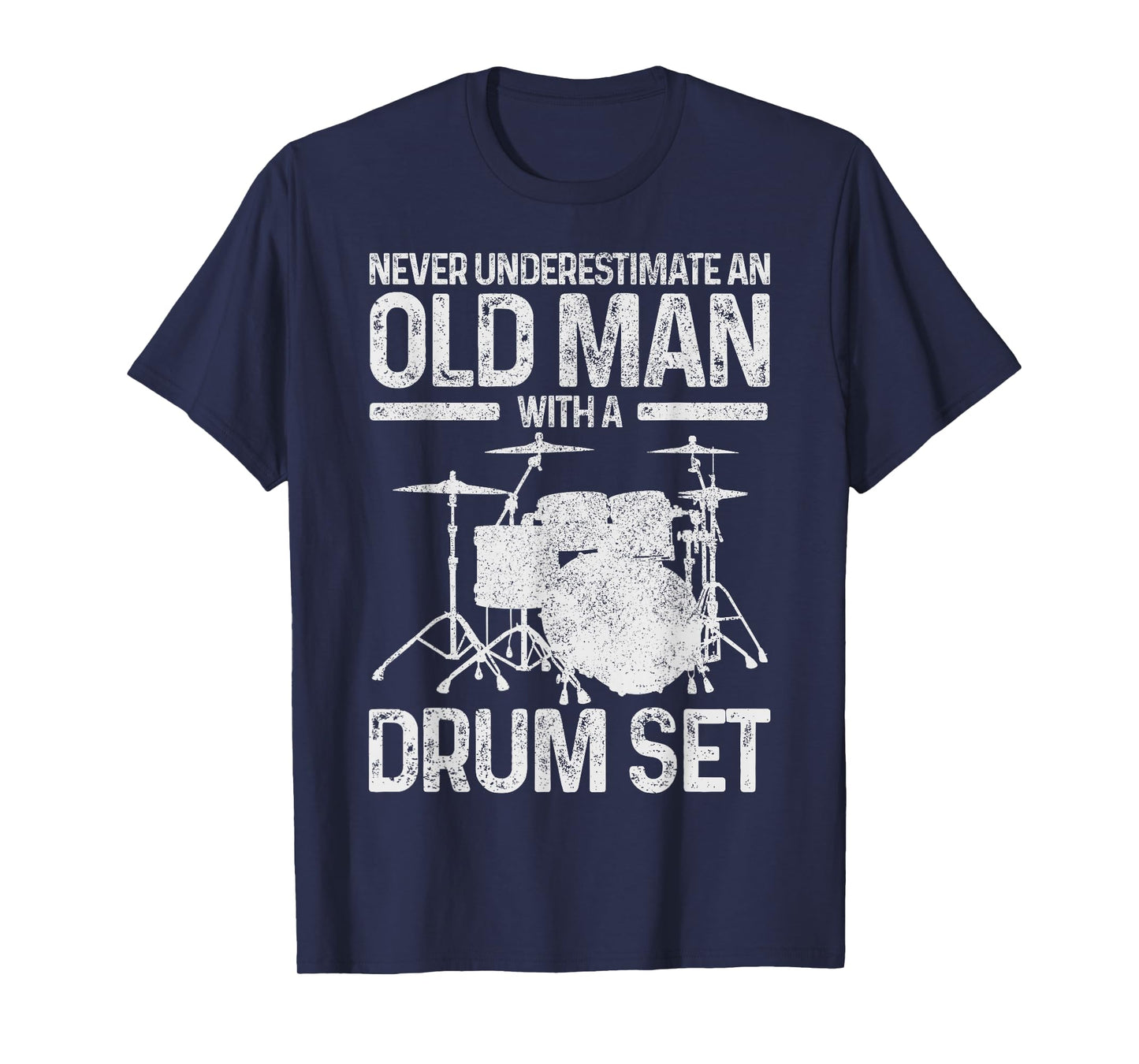 Drummer Drum Kit Vintage Drummer Funny Gift T-Shirt