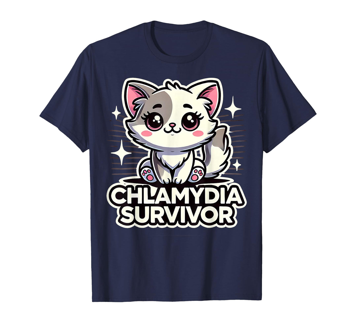 Funny Inappropriate Chlamydia Survivor Embarrassing Adult T-Shirt