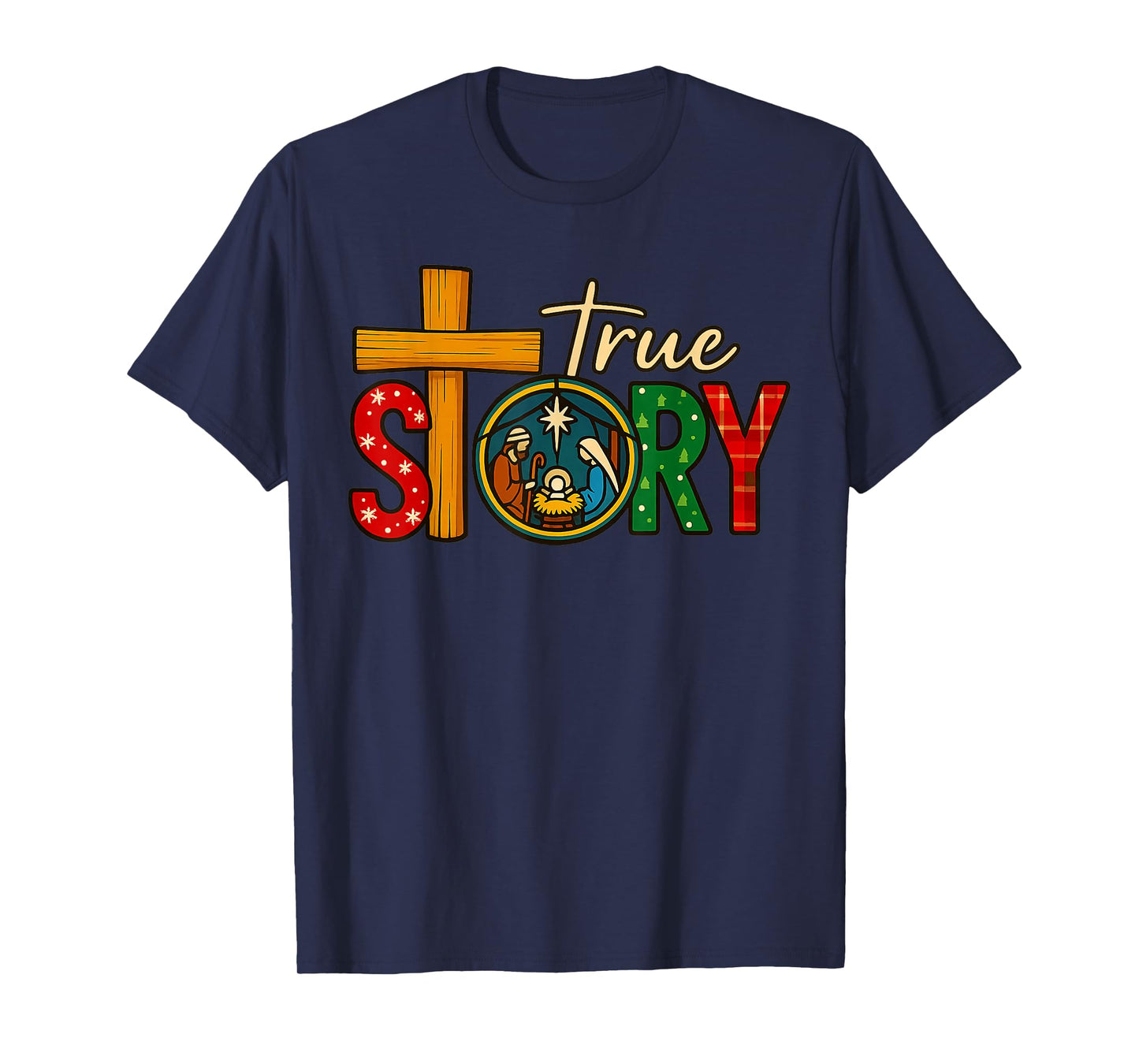 True Story of Jesus Birth Christmas Nativity Christmas T-Shirt