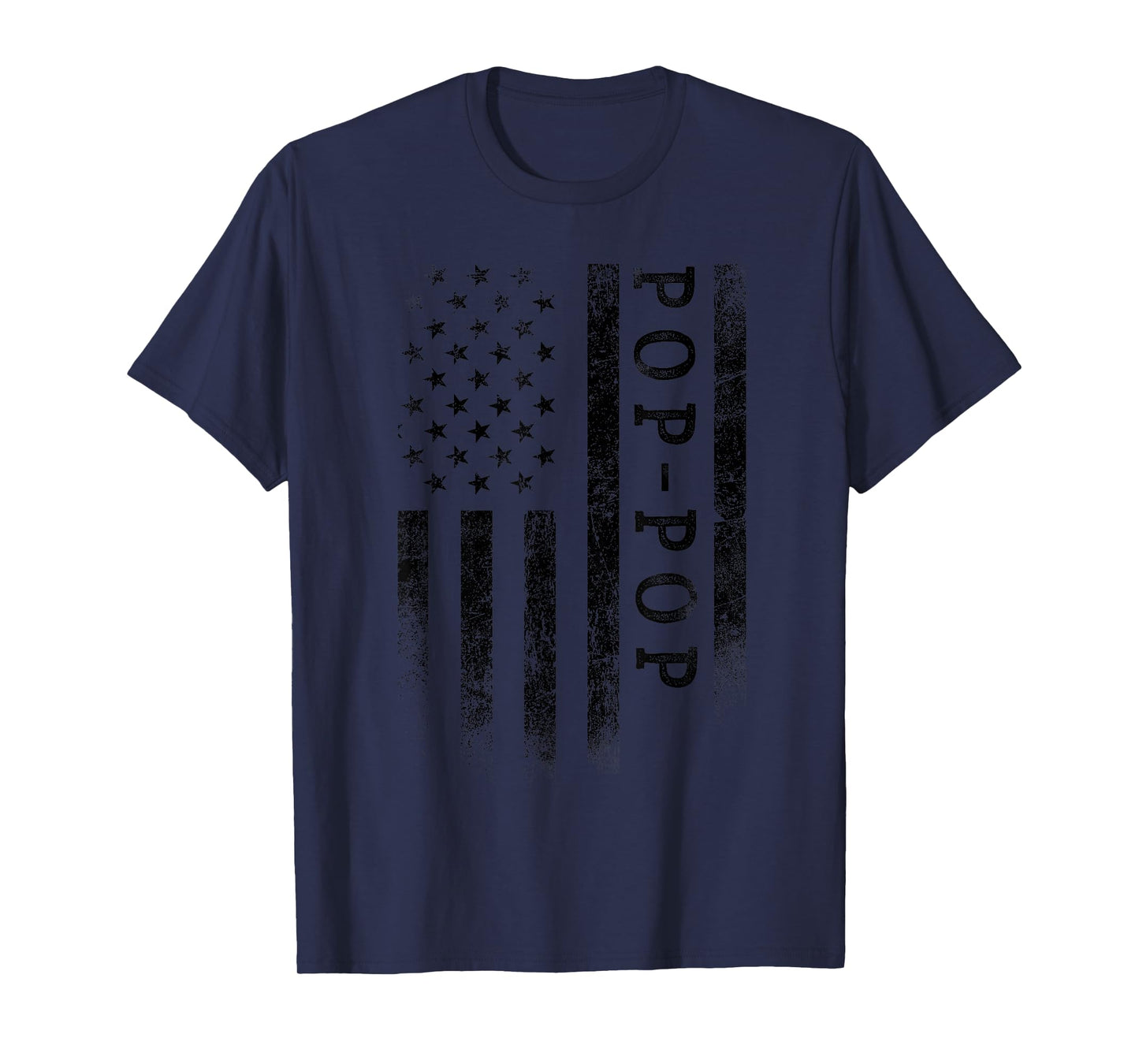 Pop-Pop Patriotic American USA Flag Father's Day Poppop T-Shirt