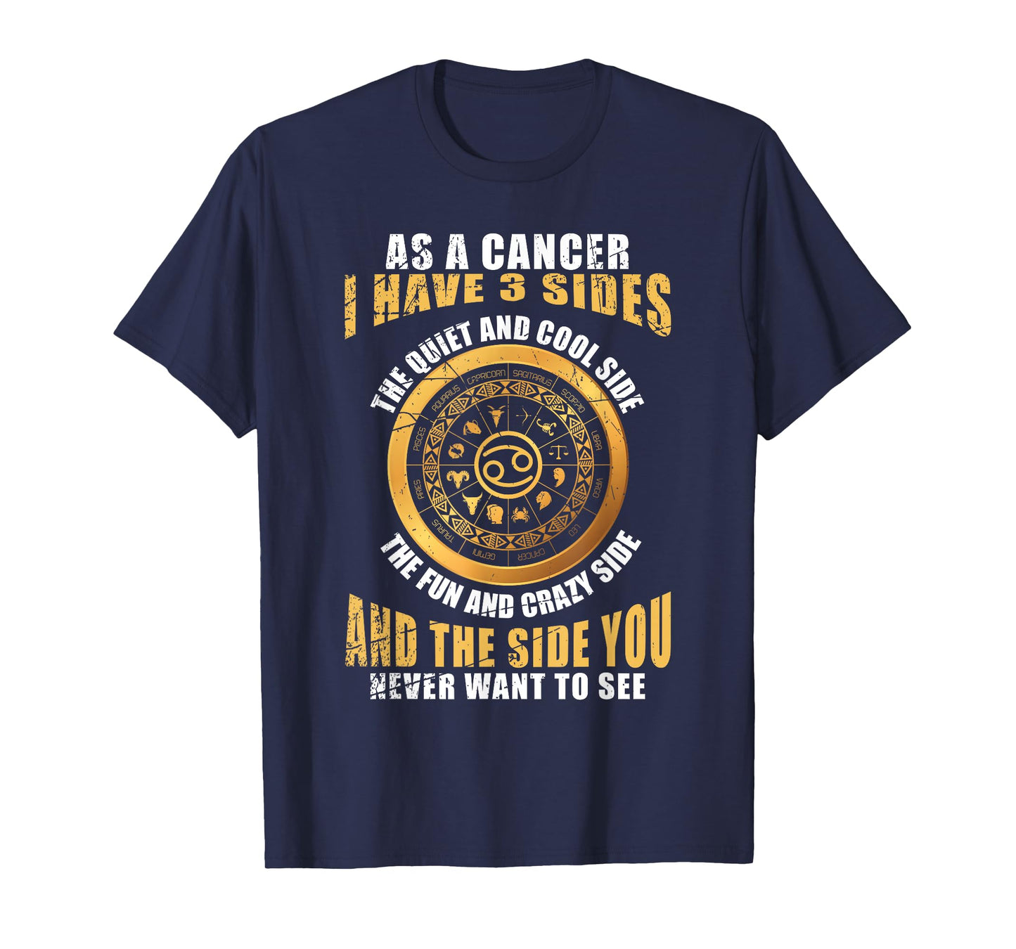 Funny Cancer Character Horoscope Cancer Gift Zodiac Sign T-Shirt