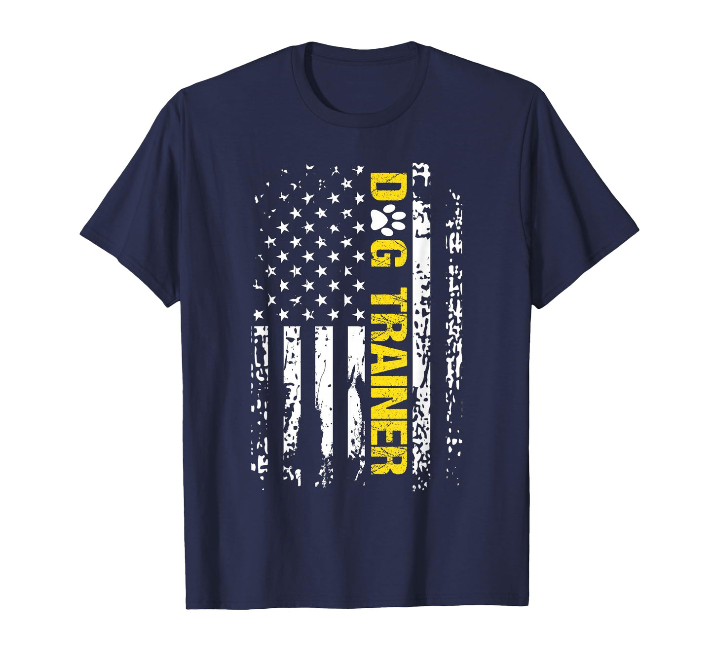 Dog Trainer Shirt American Flag Patriotic Dog Trainer Gift T-Shirt