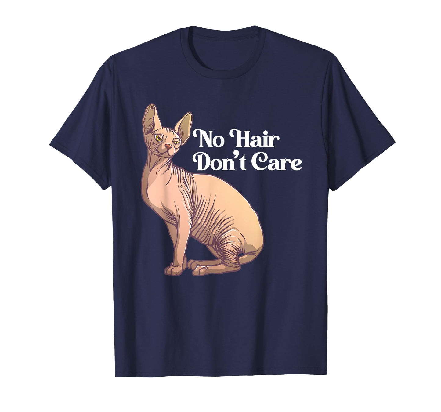 Funny Sphynx Cat Art For Men Women Hairless Cat Lover Pet T-Shirt