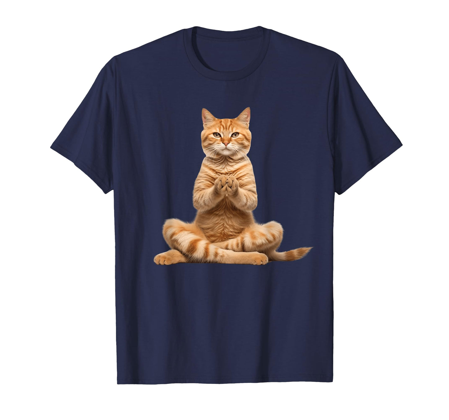funny cat doing yoga for lover cats kitty kitten owner T-Shirt