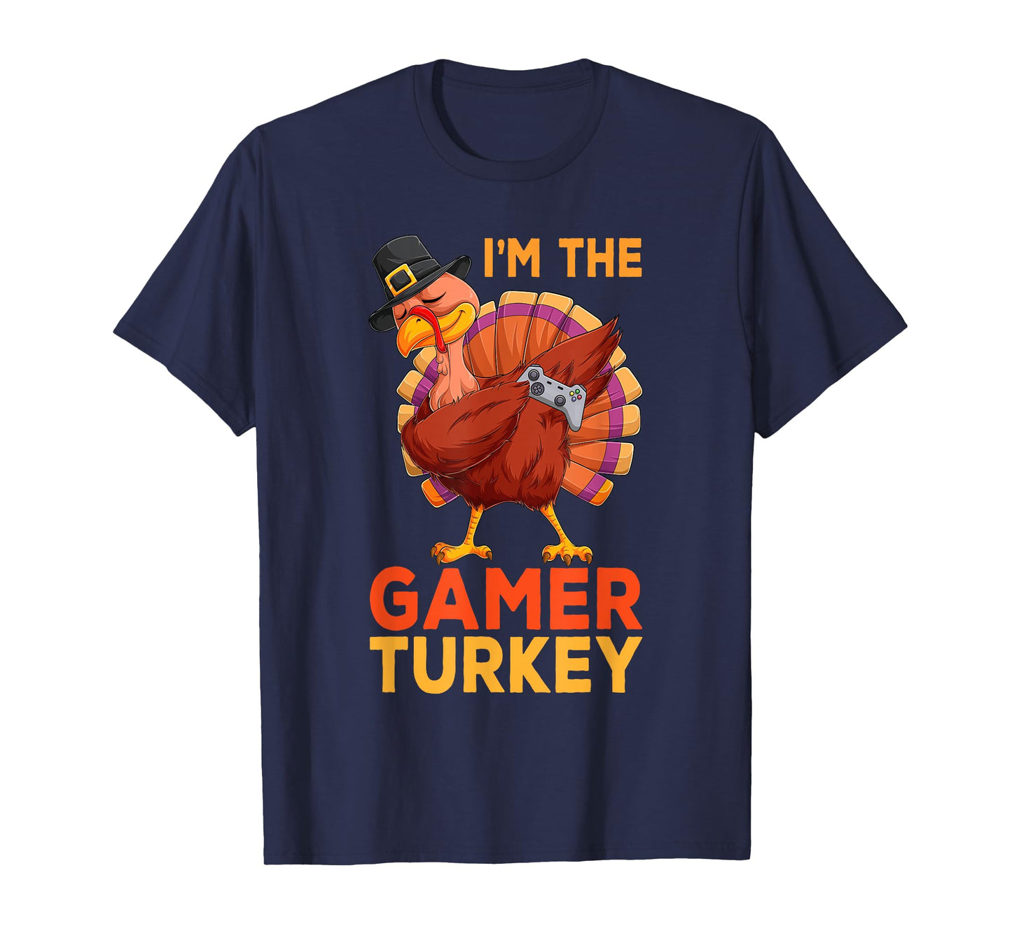 I'm The Gamer Dabbing Turkey Thanksgiving Gamer Kids Boys T-Shirt