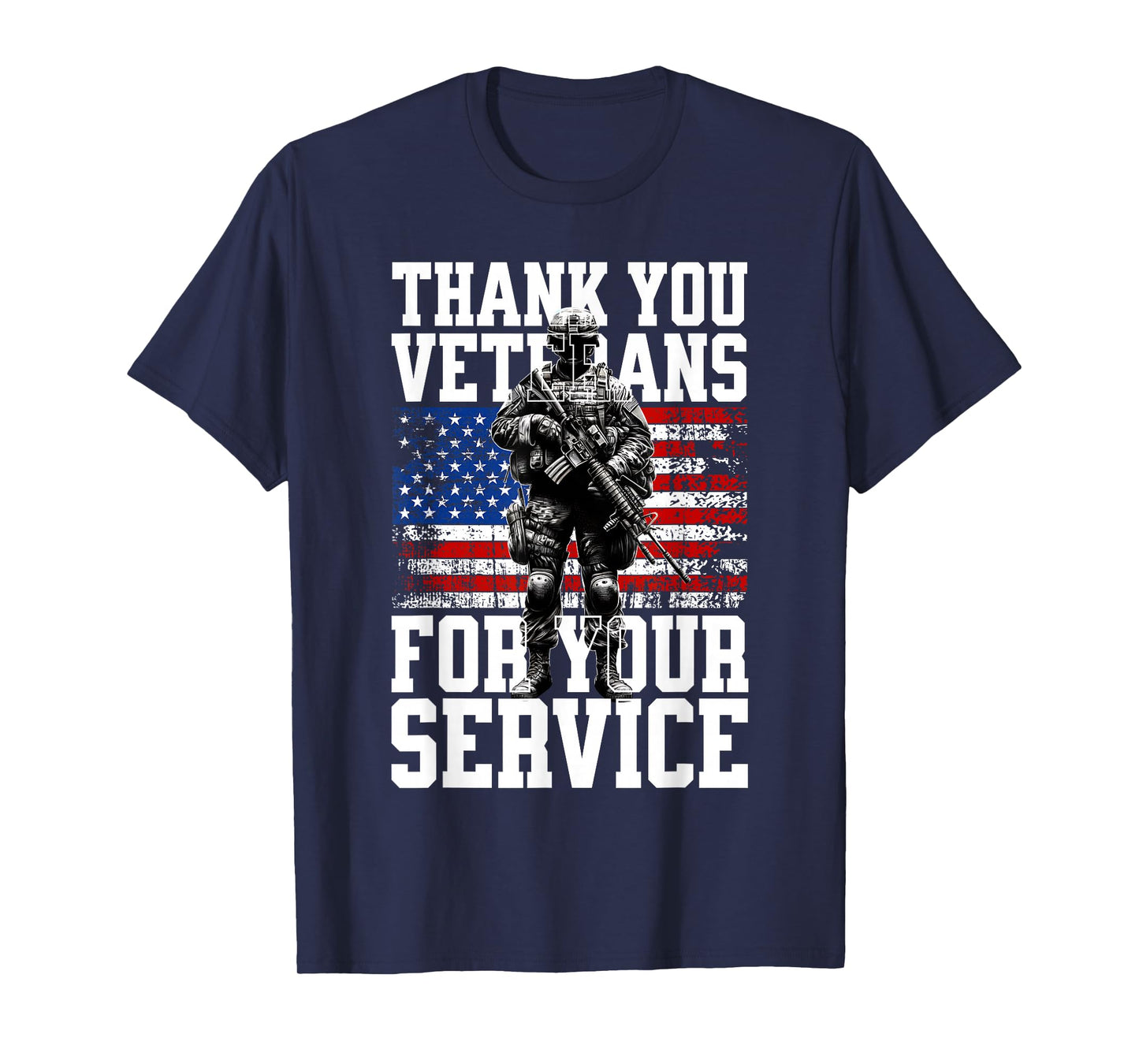 Thank You Veterans for Your Service USA American Flag T-Shirt