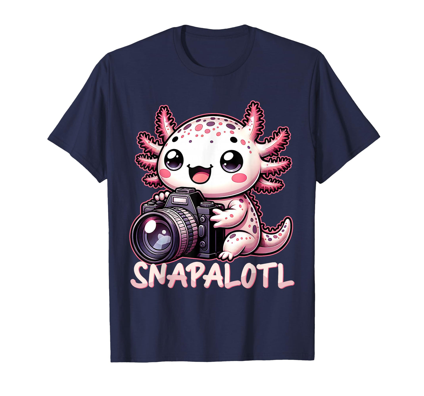 Photographer Axolotl Photoshooting Camera T-Shirt