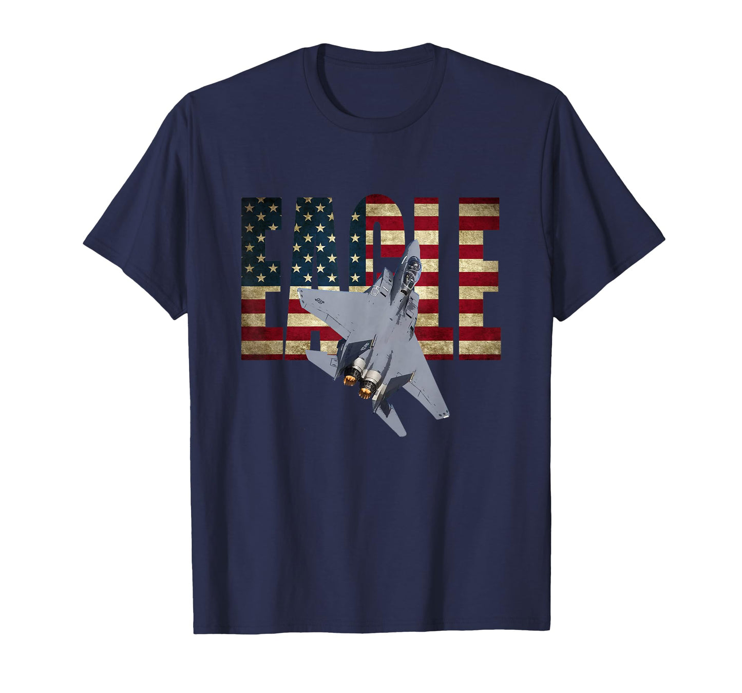 F-15 Eagle US American Flag T-Shirt