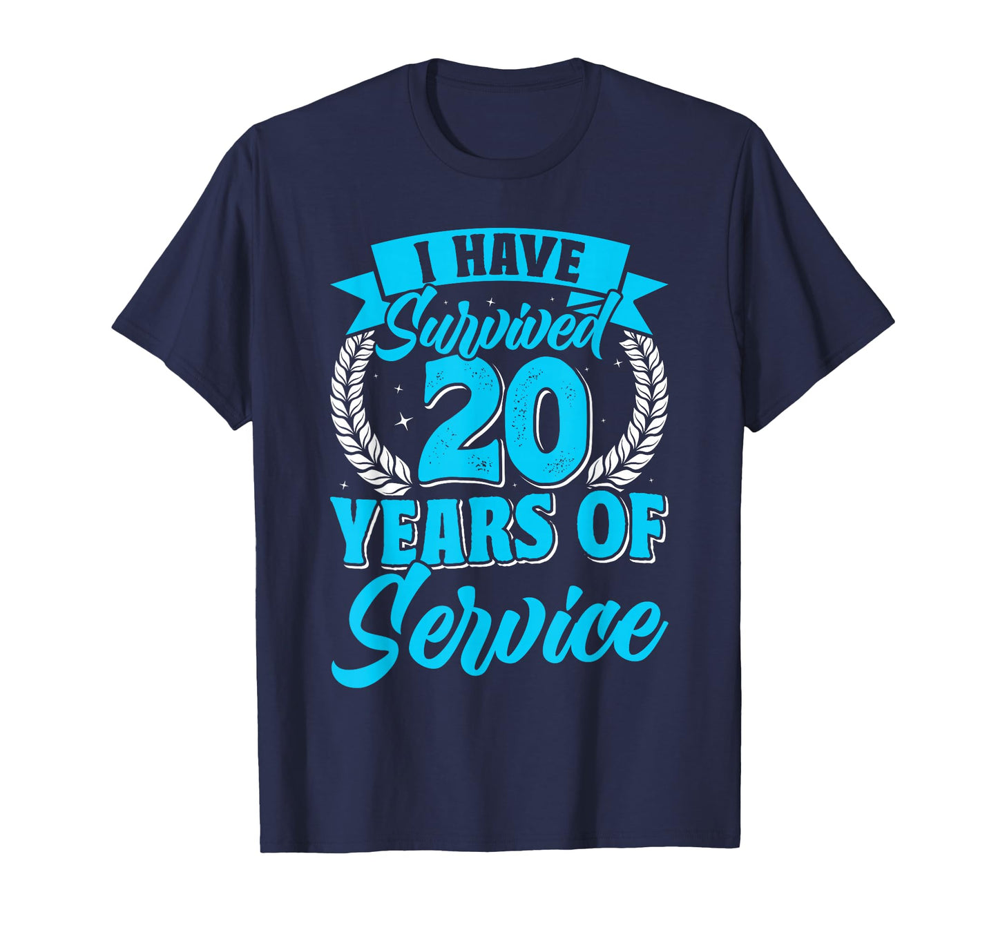 Anniversary Survived 20 Years of Service Employees T-Shirt