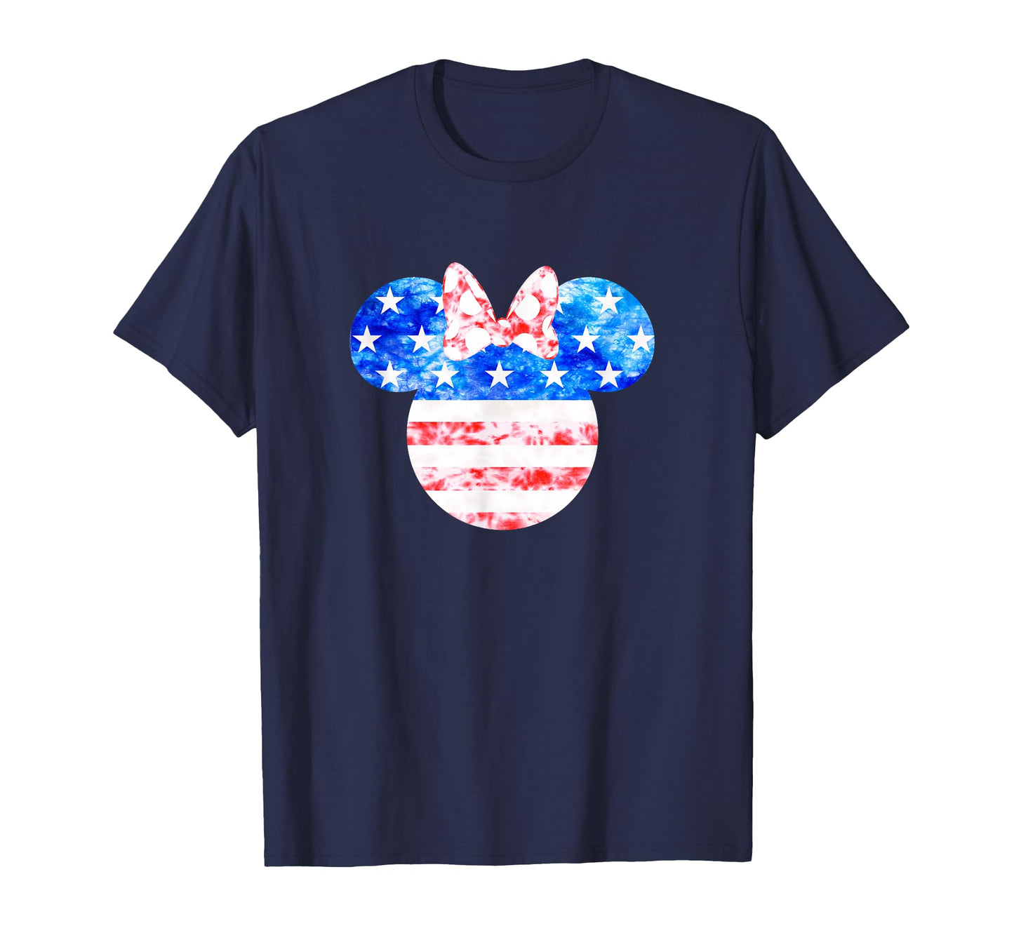 Disney Minnie Mouse American Flag Tie Dye T-Shirt