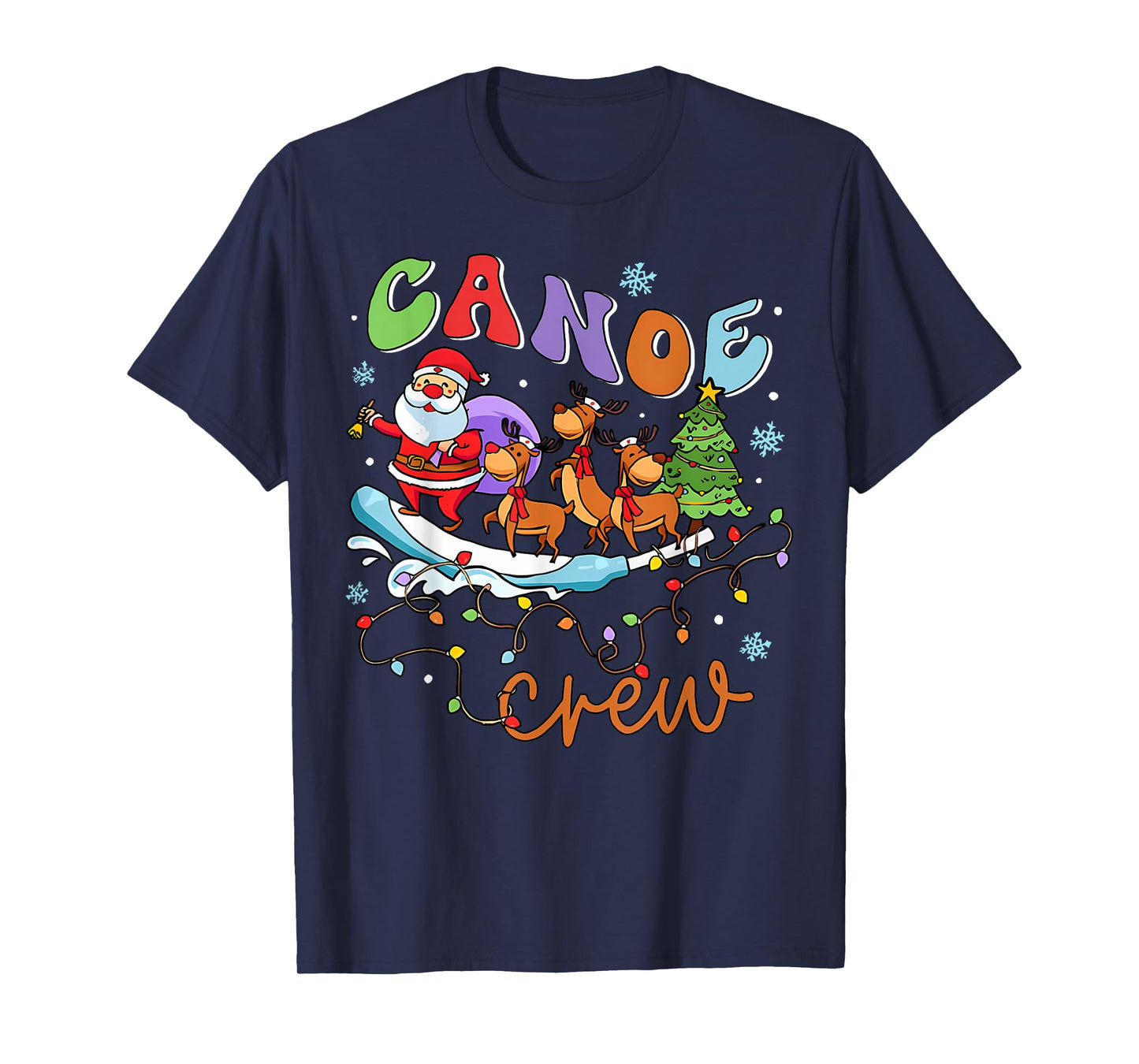 Christmas ICU Nurse Cooter Canoe Crew Critical Care ER ED RN T-Shirt