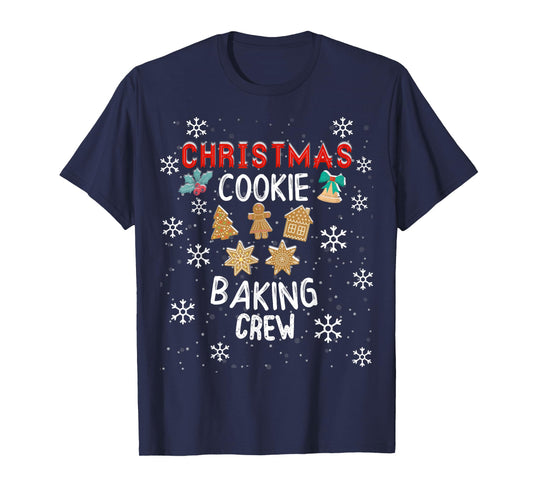 Christmas Cookie Baking Crew Holiday Kitchen Team T-Shirt