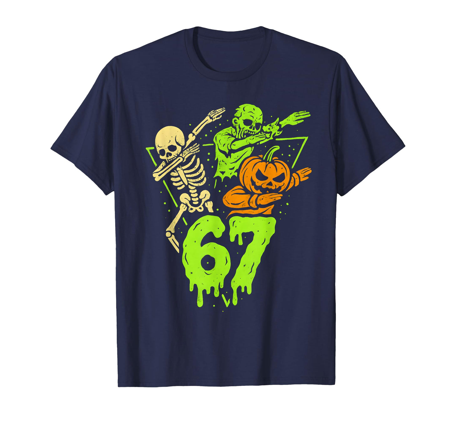 67 Halloween 6 7 Meme Gen Alpha Slang Six Seven Boys Kids T-Shirt