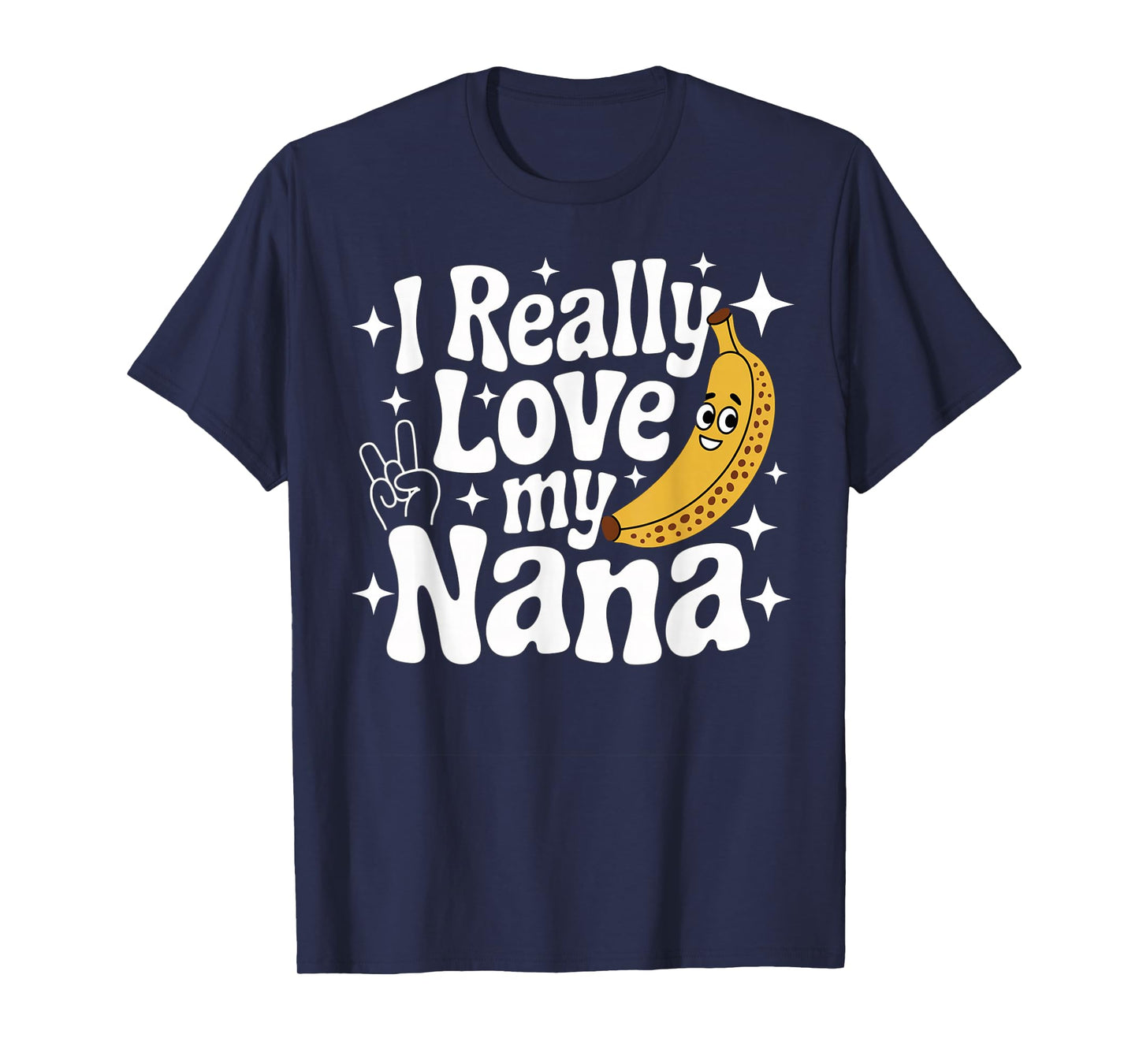 Cute Funny Banana Nana Toddler Kid I Really Love My Nana T-Shirt