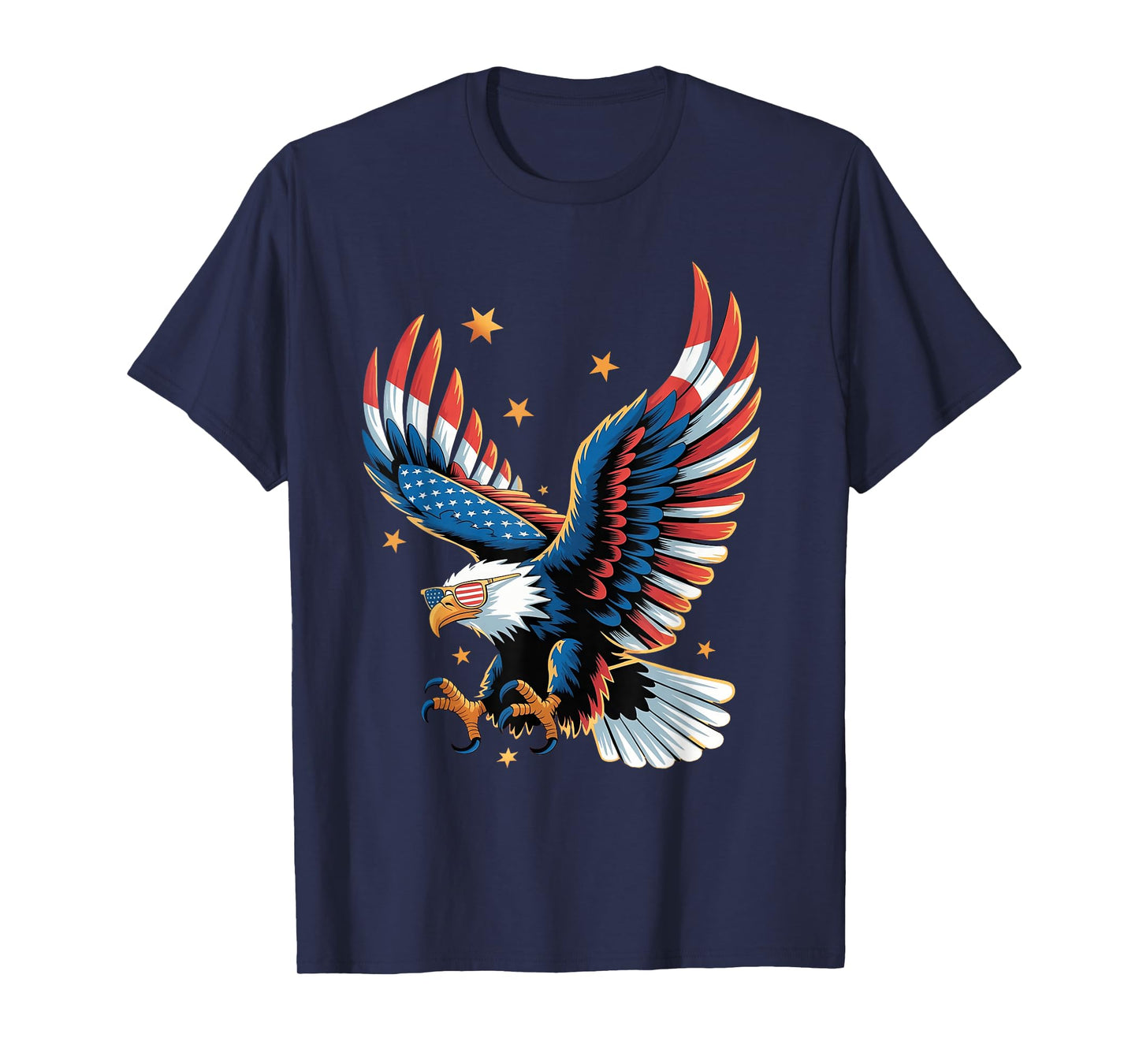 Patriotic Bald Eagle American Flag 4th of July Eagle USA T-Shirt