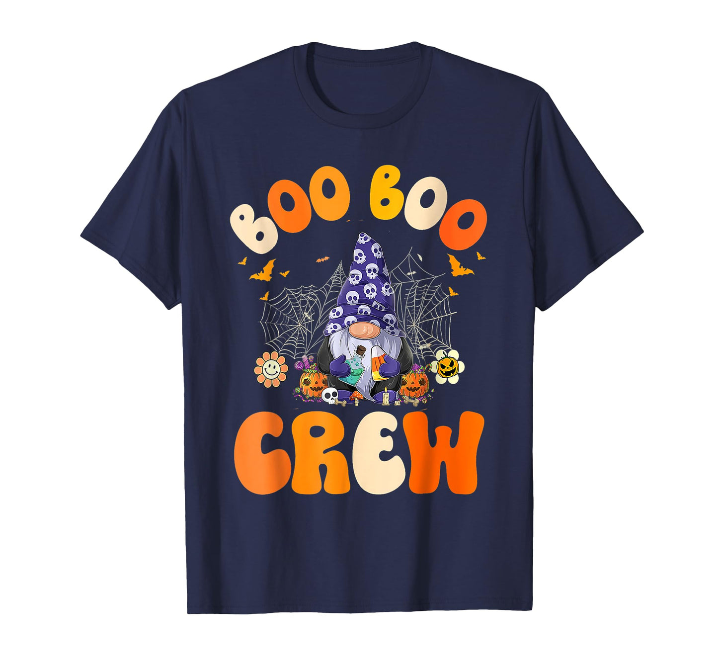Cute gnomes. Boo Boo Crew Nurse Funny Ghost Women Halloween T-Shirt