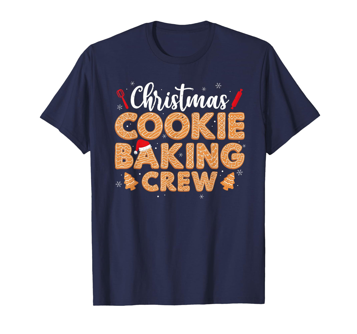 Christmas Cookie Baking Crew for Women Basker Seniors Xmas T-Shirt