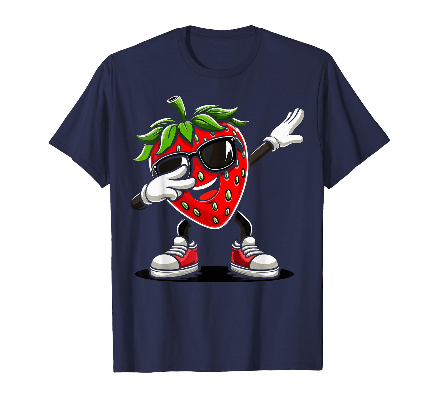 Funny Dabbing Strawberry Summer Fruit Lover T-Shirt