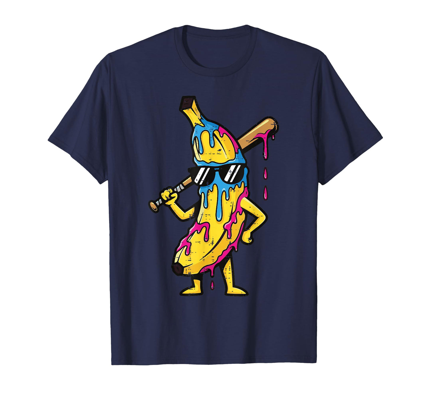 Banana Drip Funny Fruit Men Boys Kids T-Shirt
