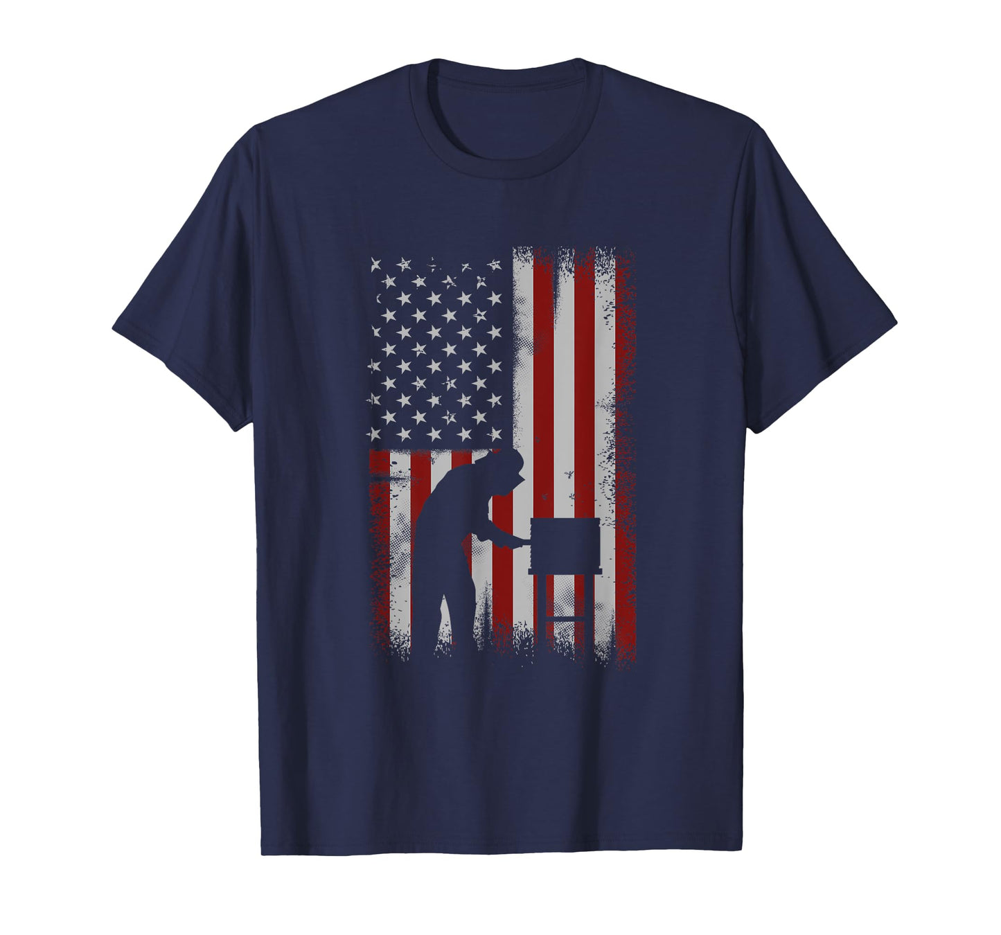 American Flag Beekeeper Shirt Men Beekeeping Gift Apiarist T-Shirt