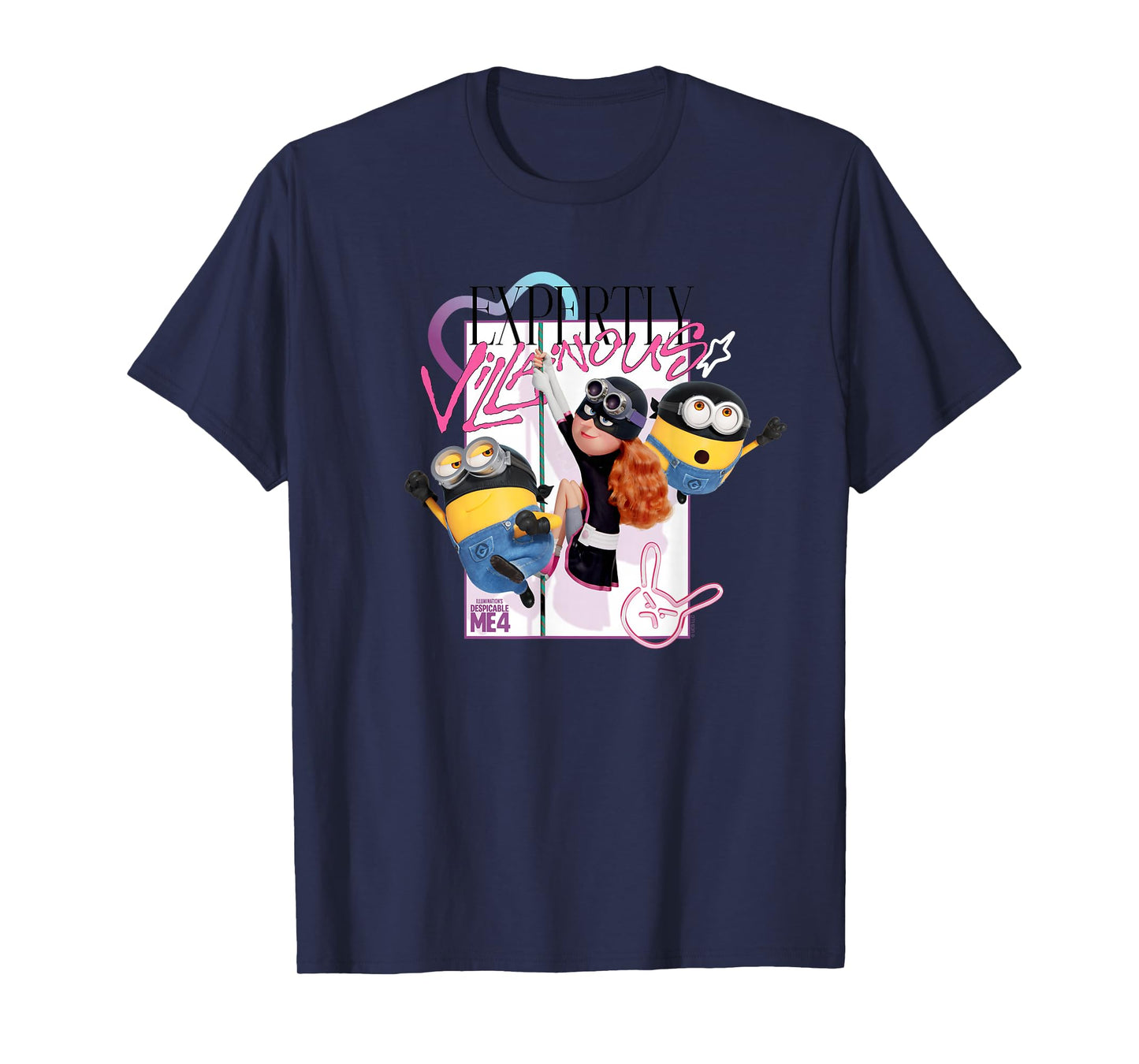 Minions Despicable Me 4 Poppy Expertly Villainous T-Shirt