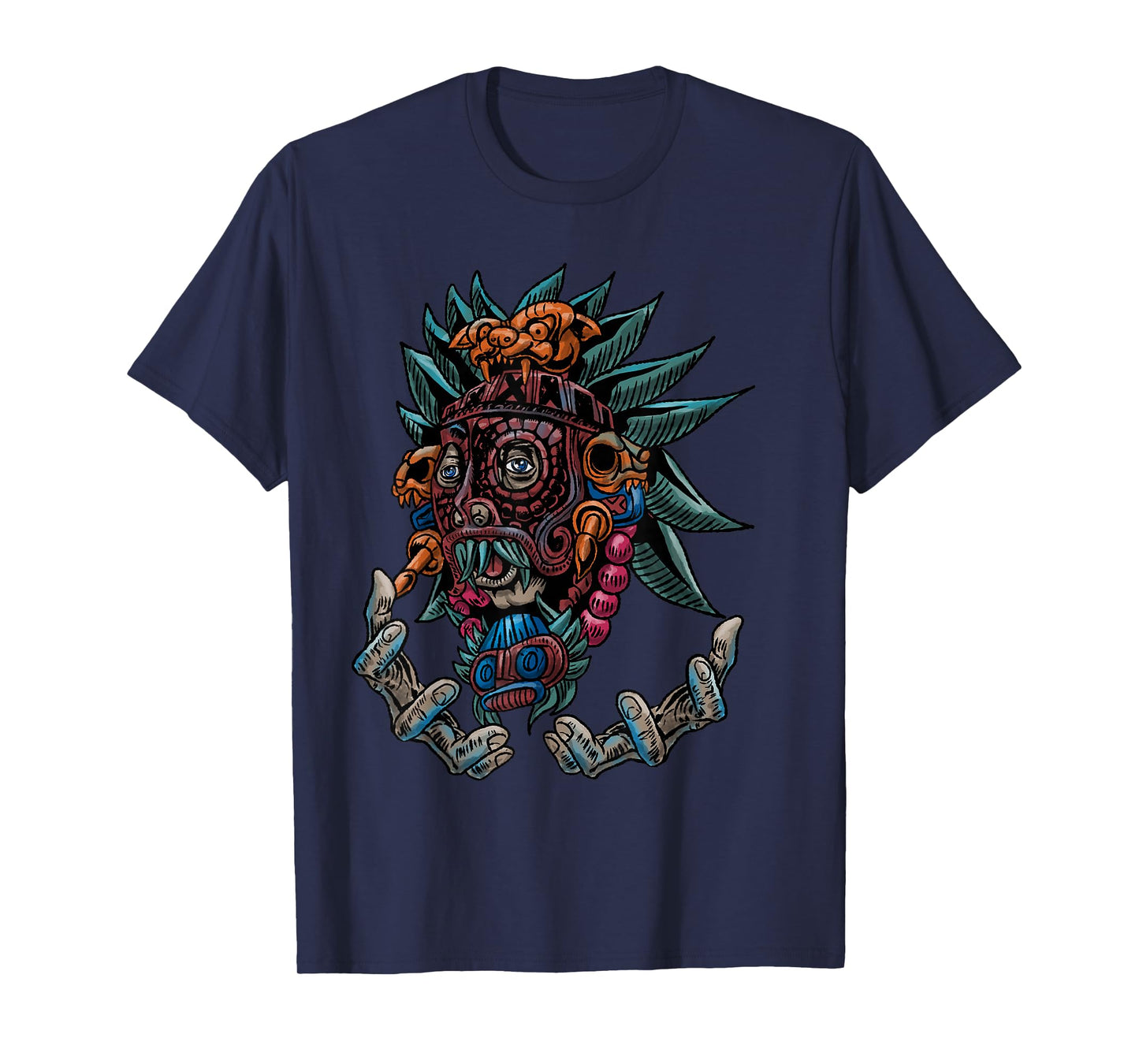 Aztec Warrior Cool Shaman Guardian Inca Maya Gift Idea T-Shirt