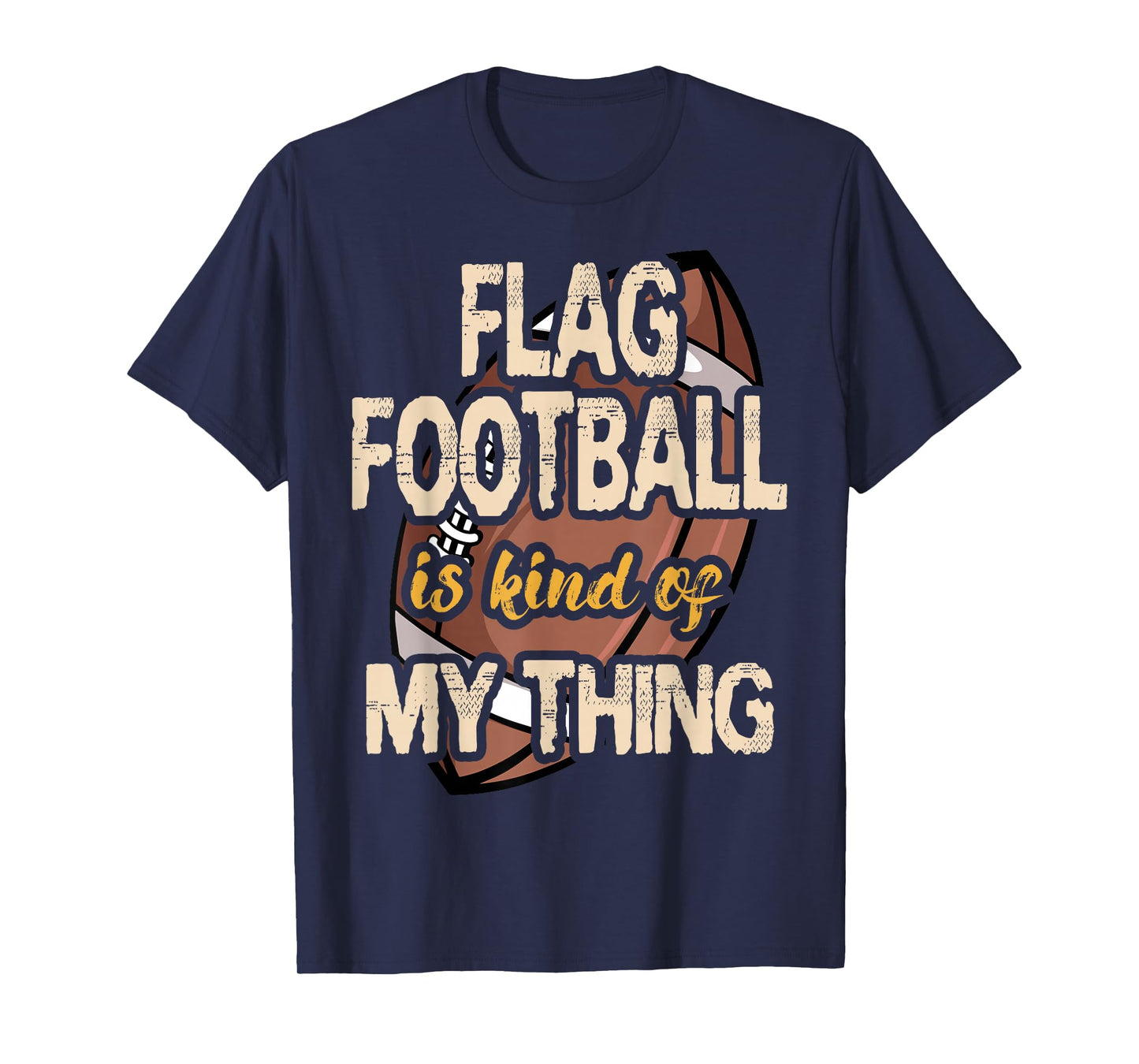 Flag Football Player Ball Carrier Sport Game Athletes T-Shirt