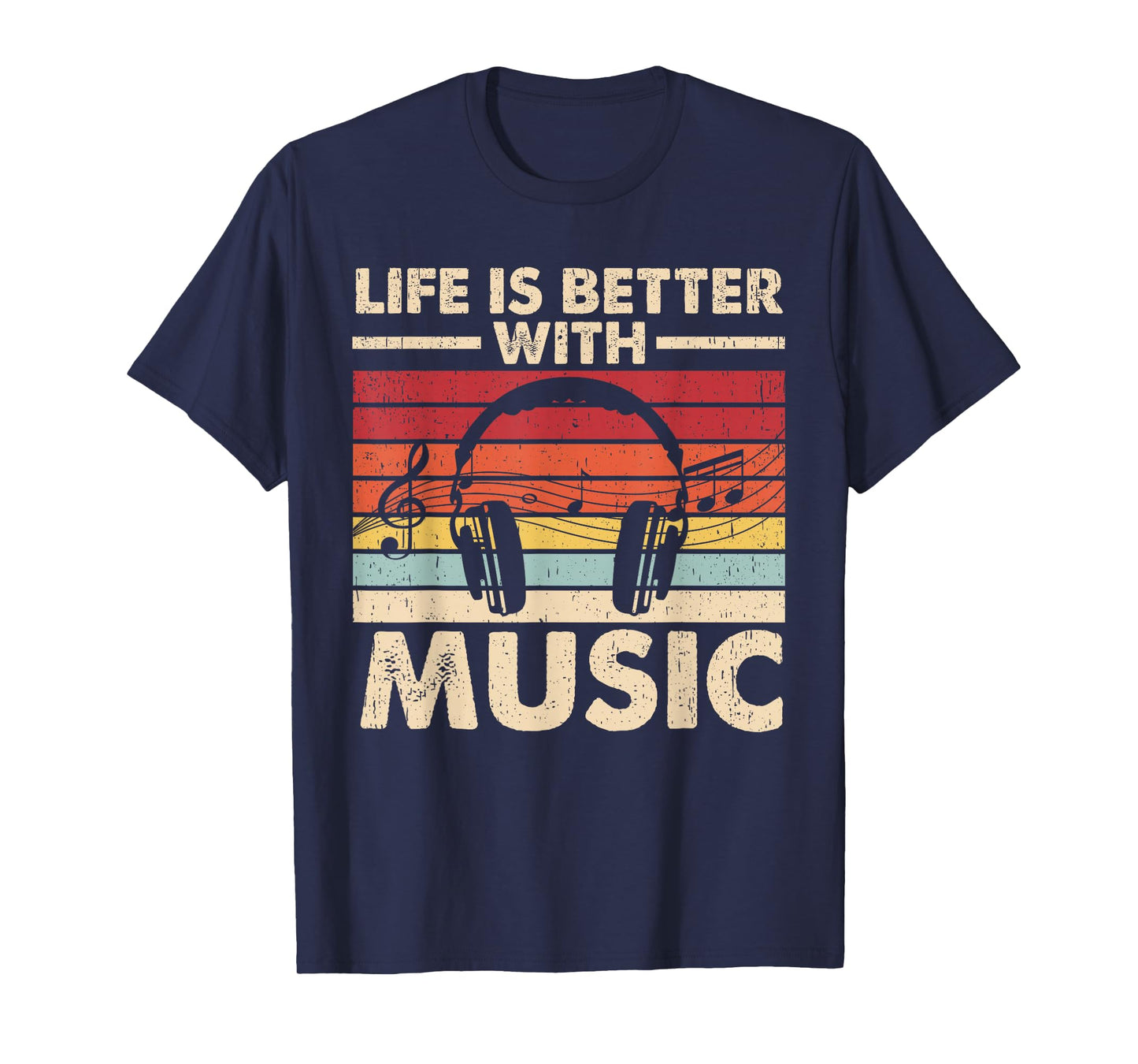 Life is Better with Music Lover Teen Girls Boys Musician T-Shirt