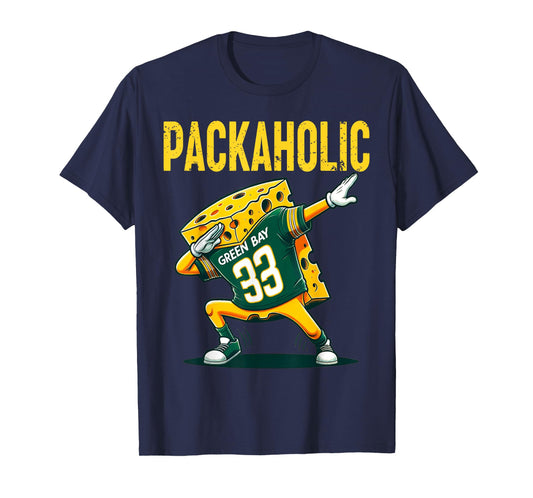 Funny Packaholic Green Bay Cheese Dabbing Cute Cheese Foodie T-Shirt