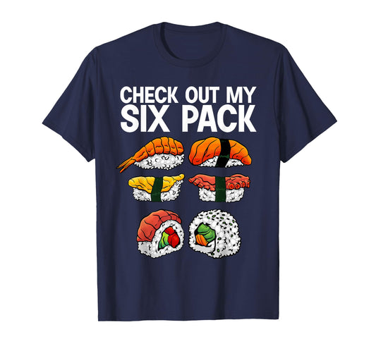 Cool Sushi For Men Women Salmon Sushi Lovers Japanese Food T-Shirt