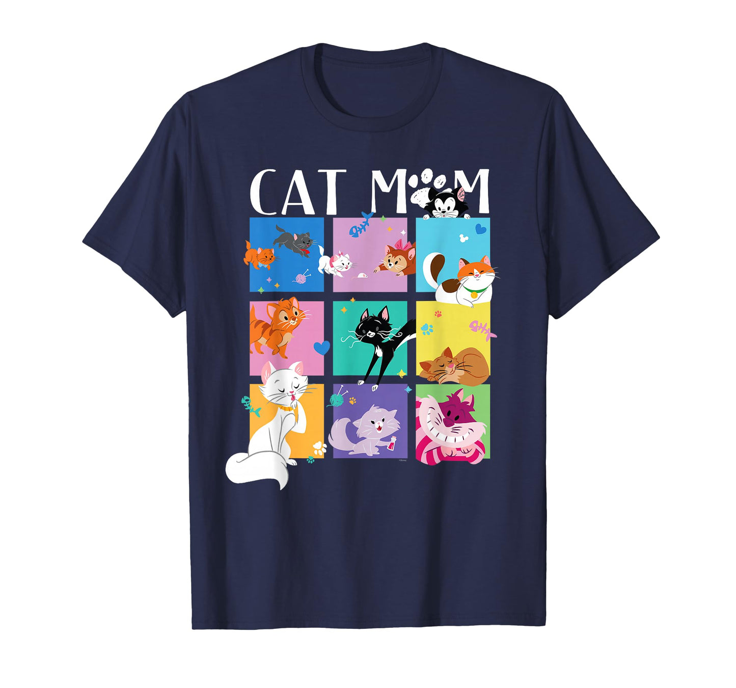 Disney "Cat Mom" Pet Parent Animated Disney Cats T-Shirt