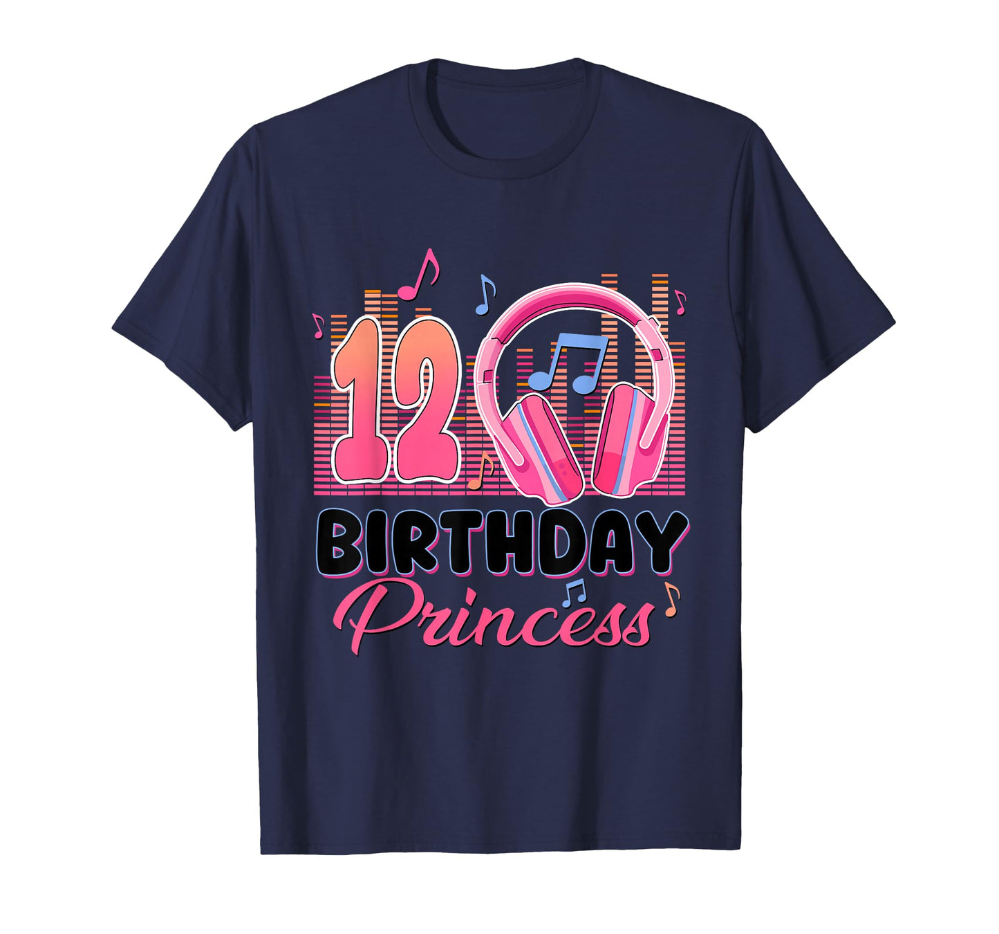 Musical Theme Party 12th Birthday Princess 12 Year Old T-Shirt