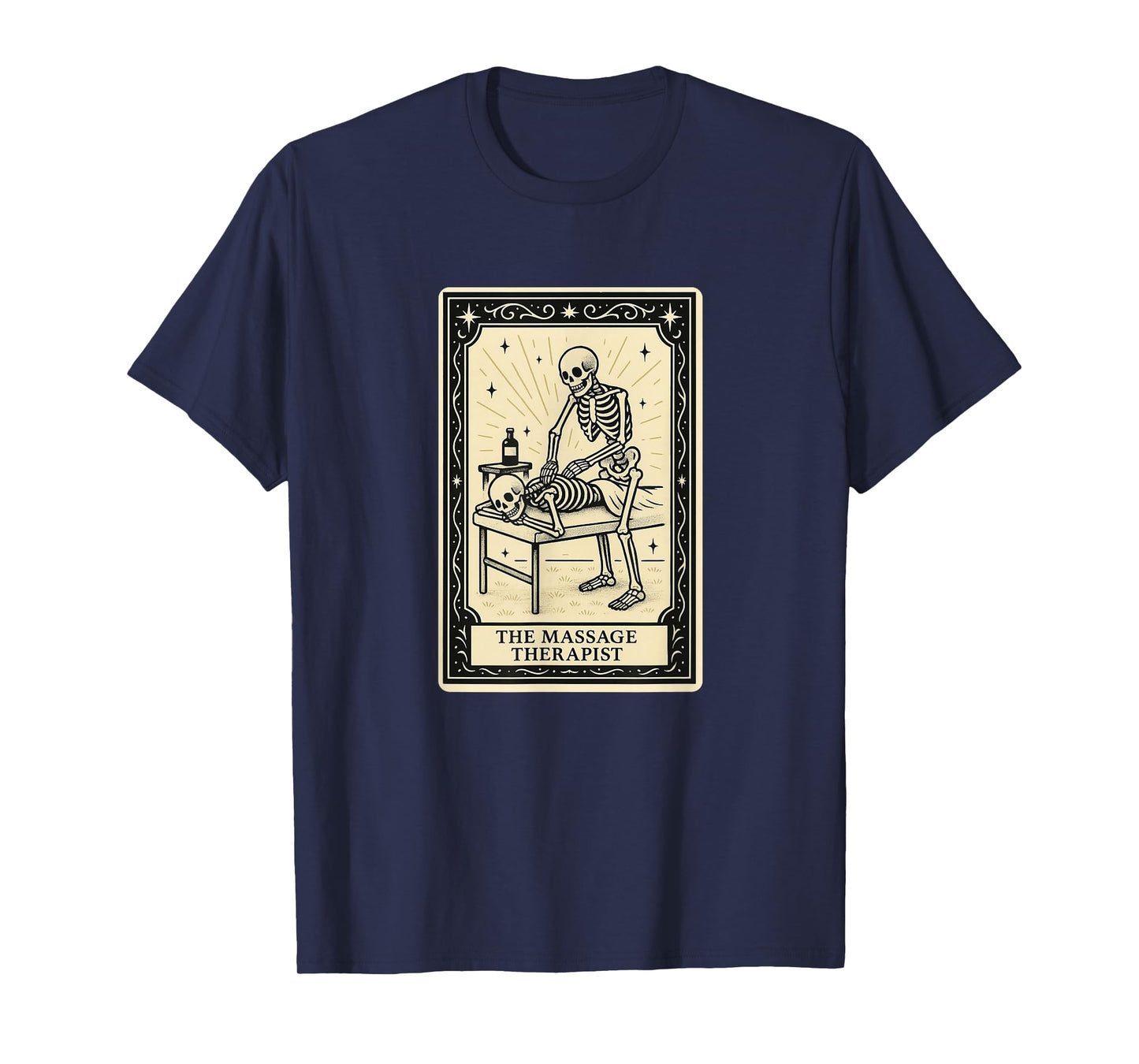 The Massage Therapist Tarot Card - Halloween Spooky Gothic T-Shirt