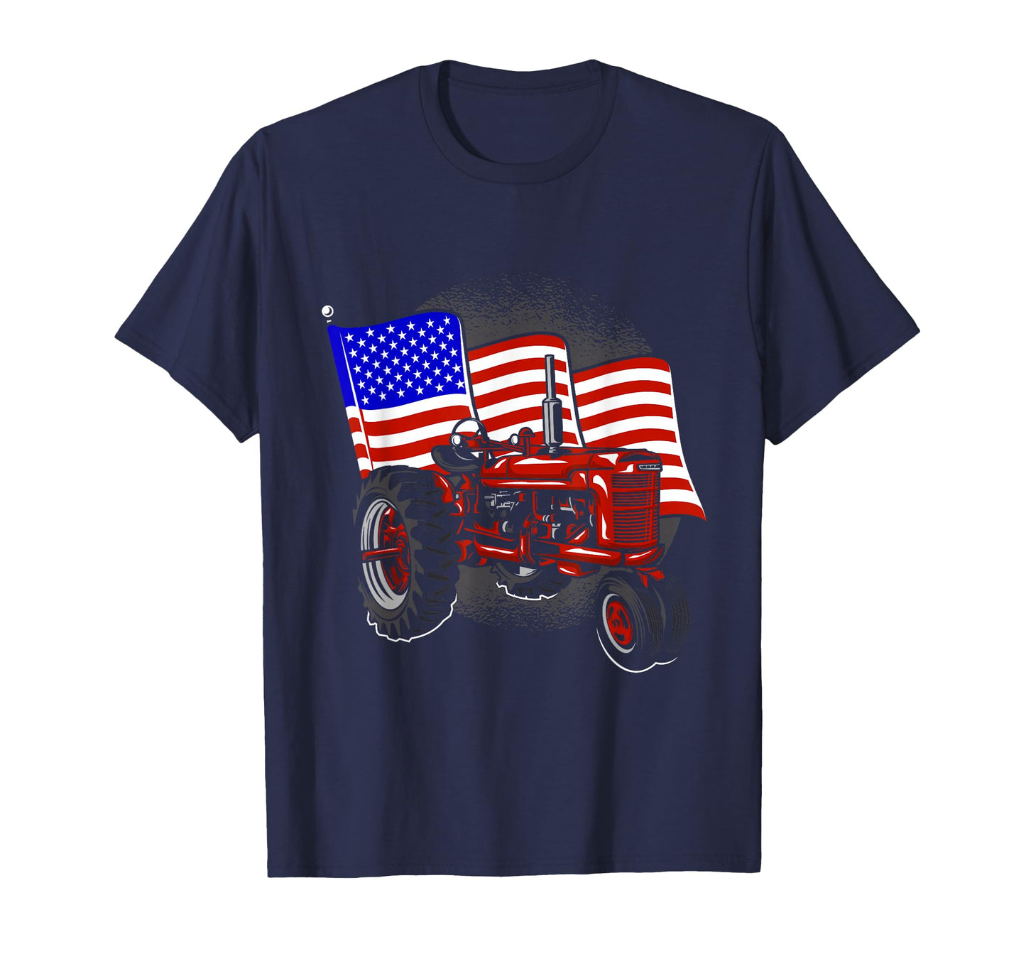 4th Of July Gift Patriotic Farmer US Flag Tractor Farmer T-Shirt