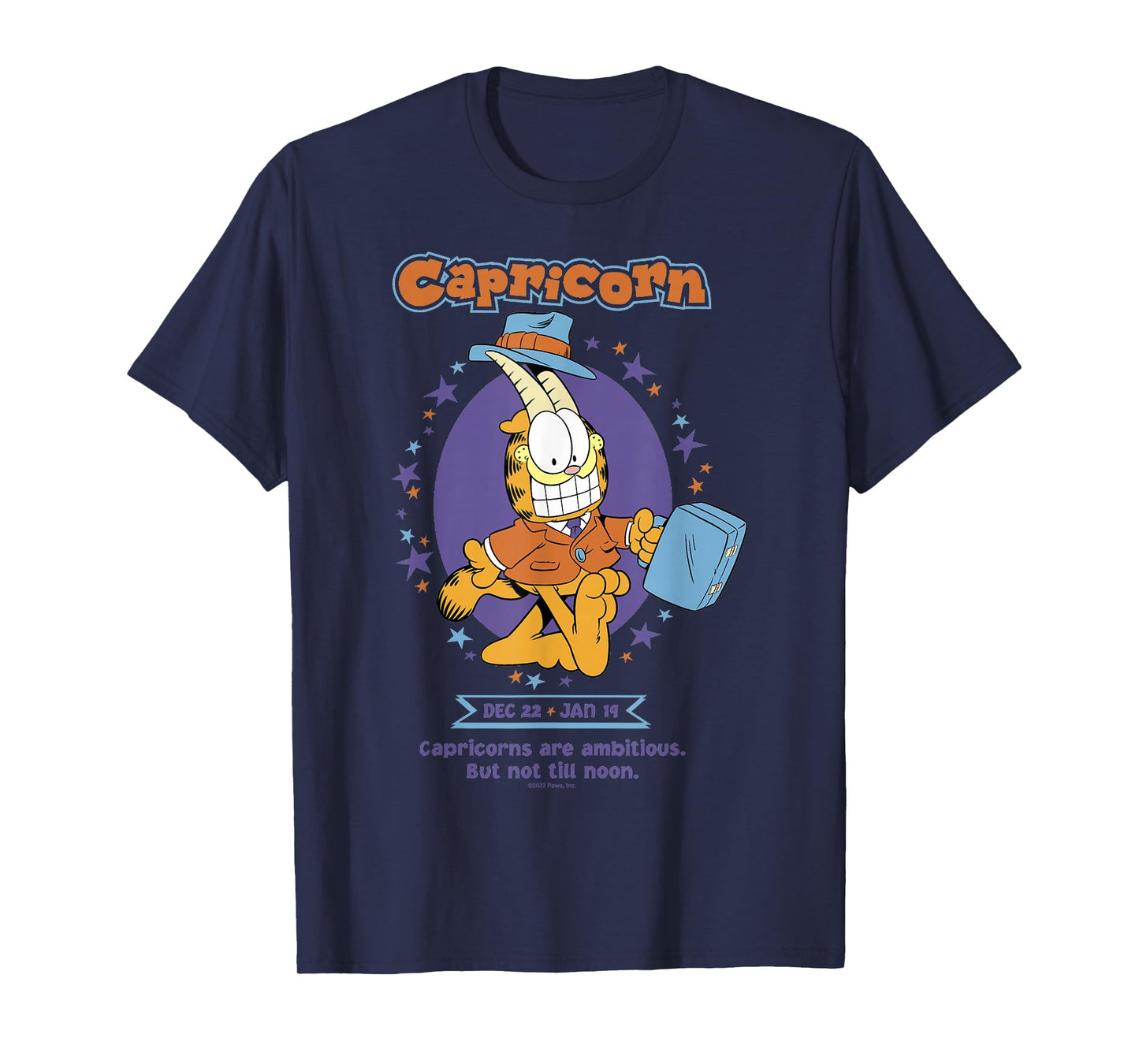 Garfield Capricorn Zodiac Sign Horoscope Humour T-Shirt