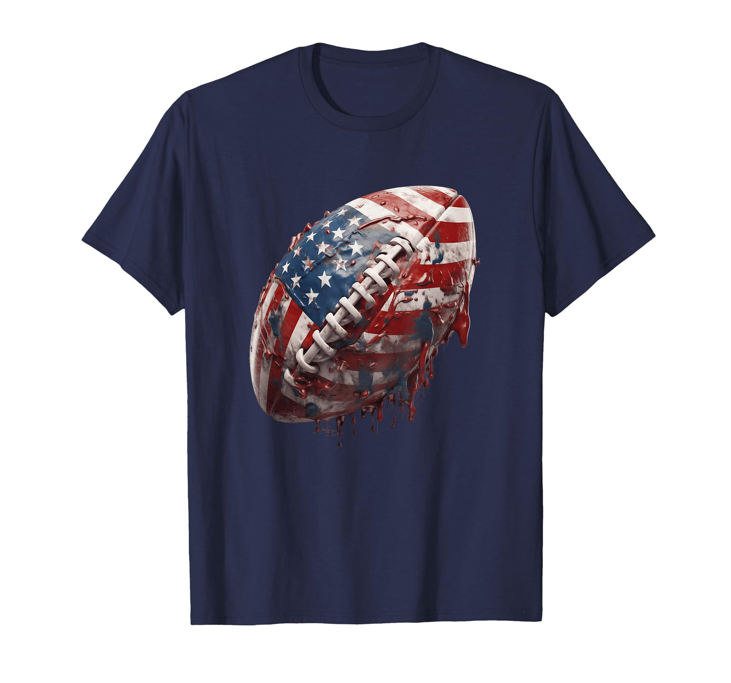American Football Us Flag T-Shirt
