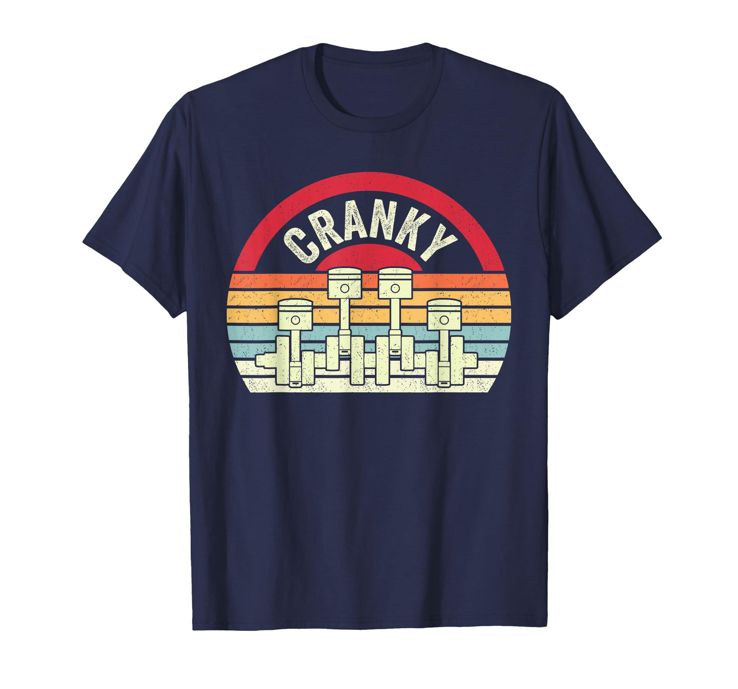 Cranky Car Engine Crankshaft Cars Lover Mechanics Father T-Shirt