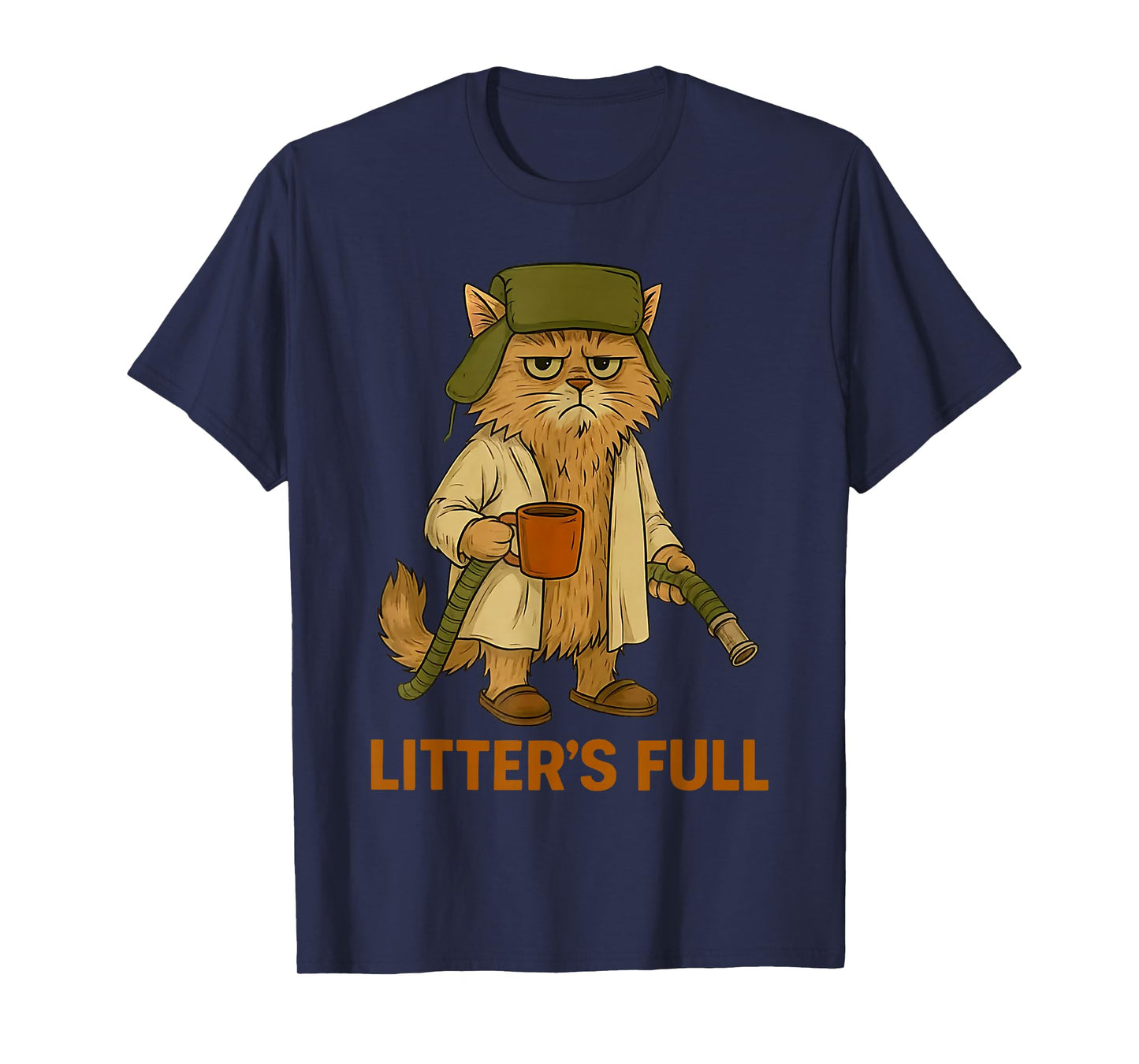 Funny Cat Litter's Full Matching Christmas Cat Mens Boys T-Shirt