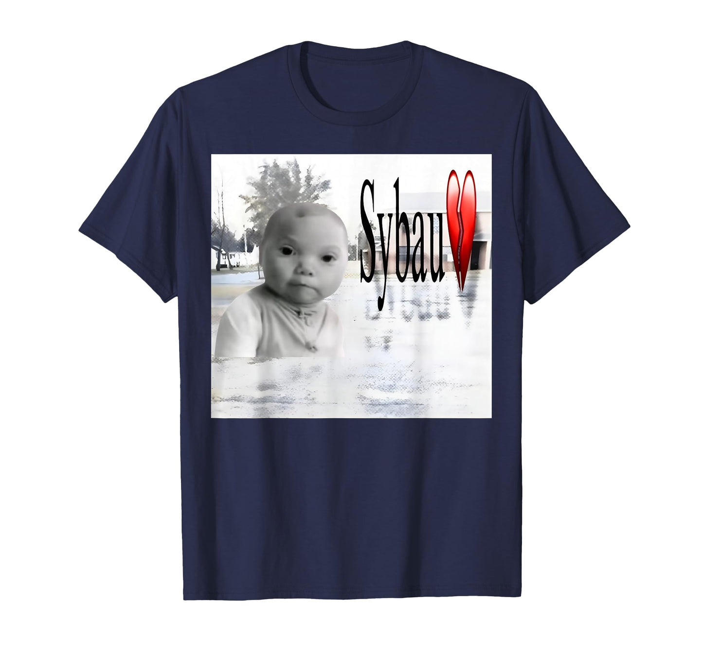 Funny SYBAU AI Niche Baby gen z Meme BrainRot Giggling Humor T-Shirt