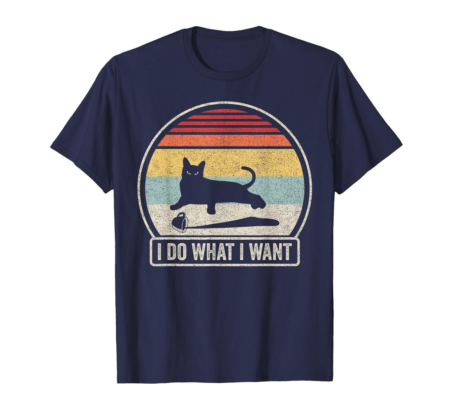 Retro Vintage I Do What I Want Cat T-Shirt