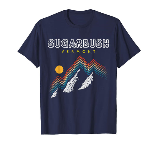 Sugarbush, Vermont - USA Ski Resort 1980s Retro T-Shirt