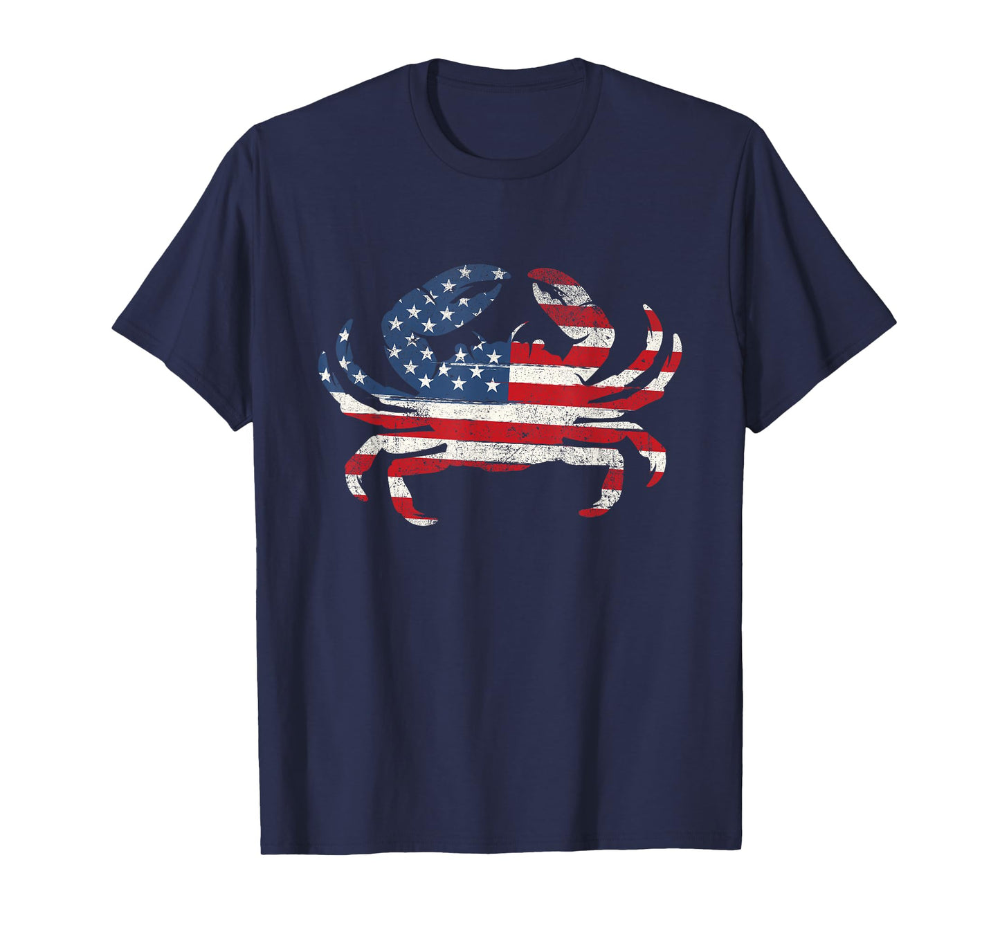 USA American Flag Crab - 4th of July Crabber Animal Lover T-Shirt