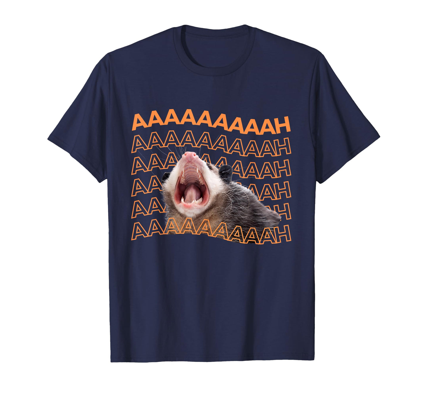 Opossum Screaming Funny Possum Trash Cat Meme Men Women Gift T-Shirt