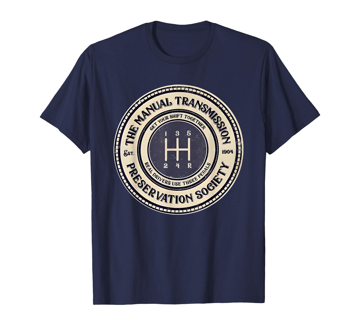5 speed the manual transmission preservation society T-Shirt