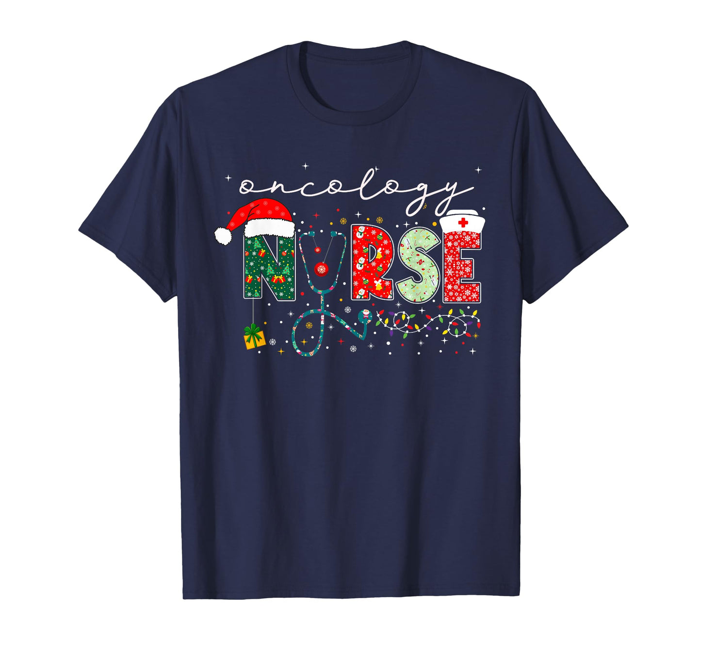 Christmas Oncology Nurse Gifts For Nursing Student T-Shirt