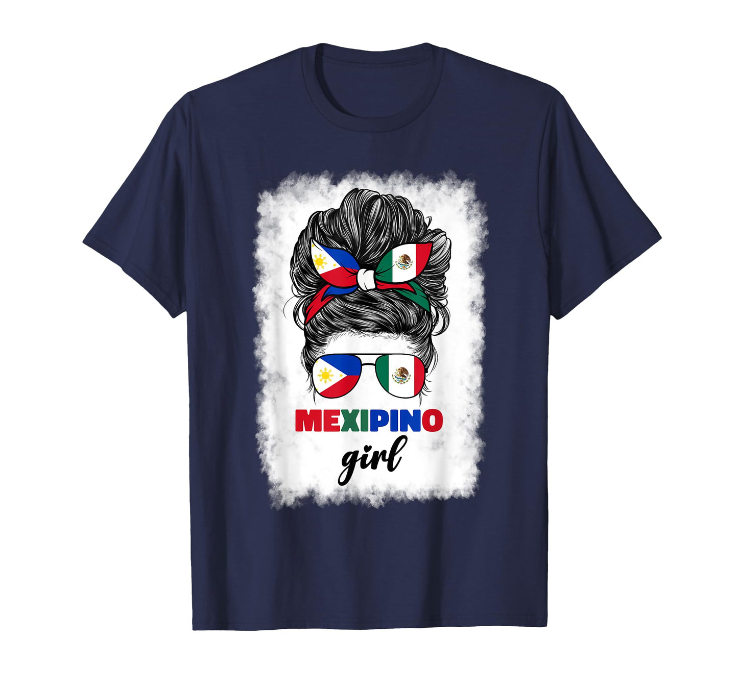 Mexipino Half Mexican And Filipino Mexico Philippines Flag T-Shirt
