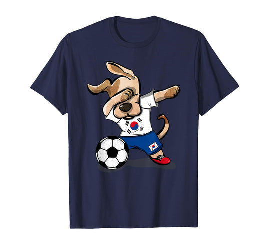 Dabbing Dog South Korea Soccer Jersey Korean Football Team T-Shirt