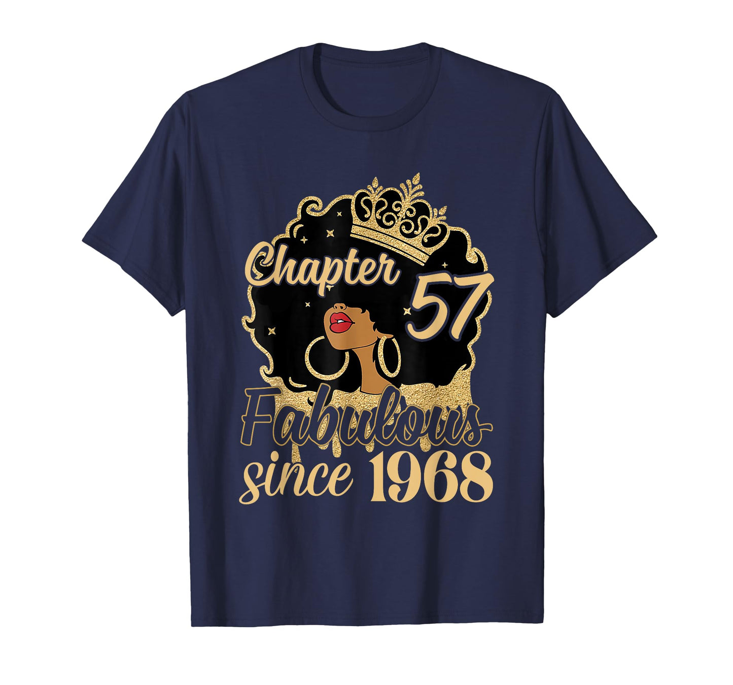 Chapter 57 Fabulous Since 1968 57th Birthday for Girls Women T-Shirt